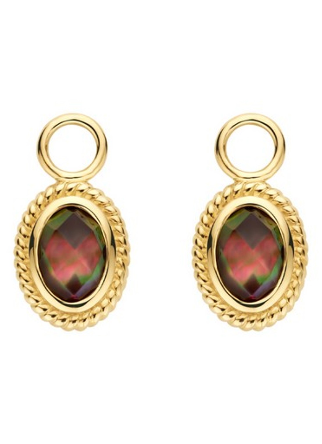 Blush Bedels van 14 karaat geelgoud 9091YBQ  - voorkant 2 goud