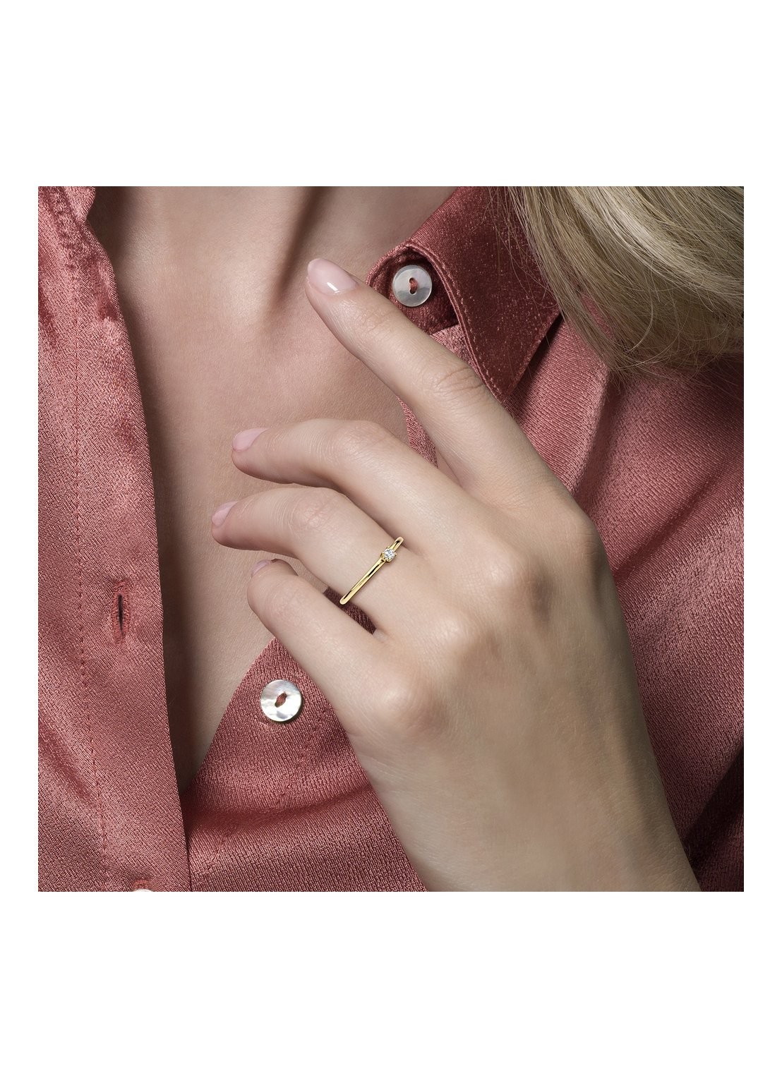 Blush Blush ring 1200YZI - voorkant 6 goud