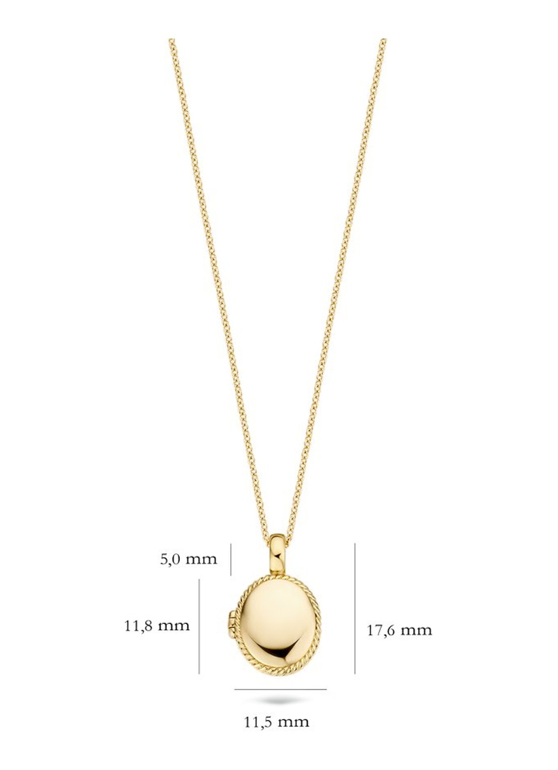 Blush Hanger van 14 karaat geelgoud 6081YGO  - detail 5 geelgoud