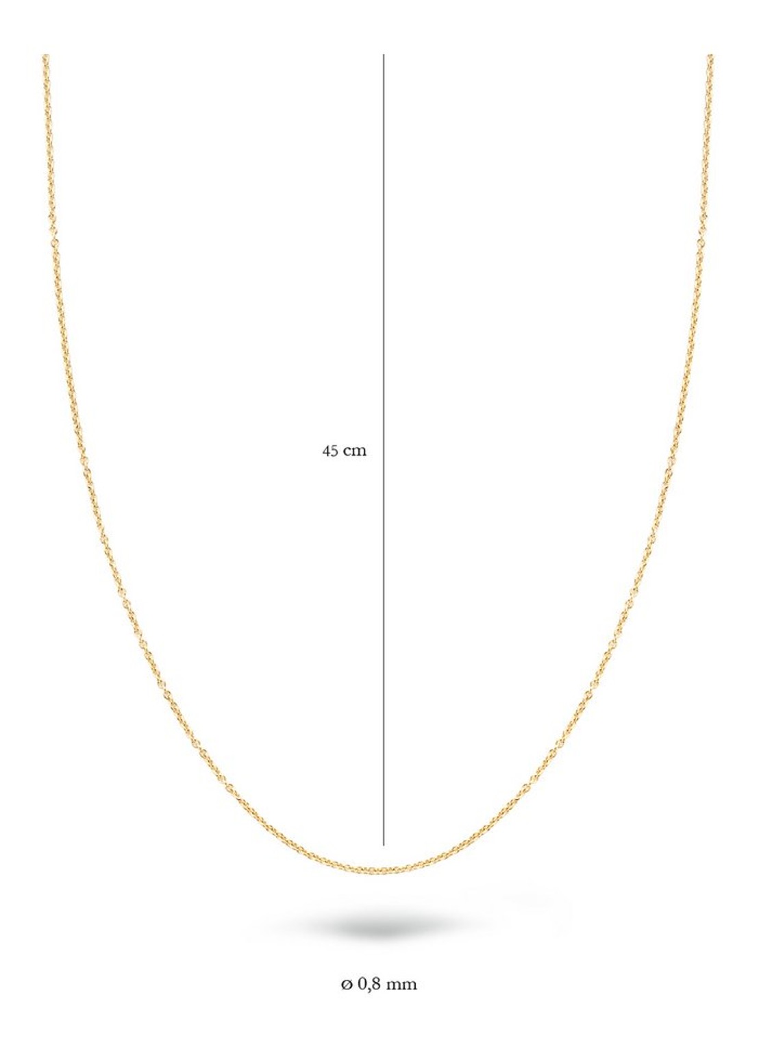 Blush Ketting van 14 karaat geelgoud 3058YGO - detail 2 geelgoud