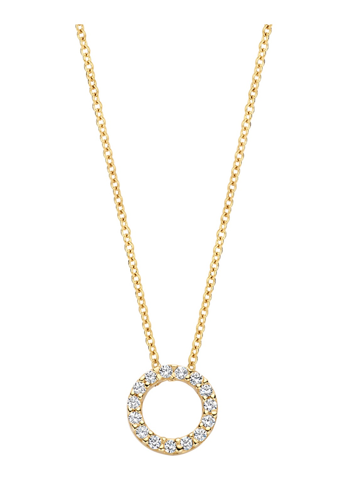Blush Ketting van 14 karaat geelgoud 3065YZI - voorkant goud