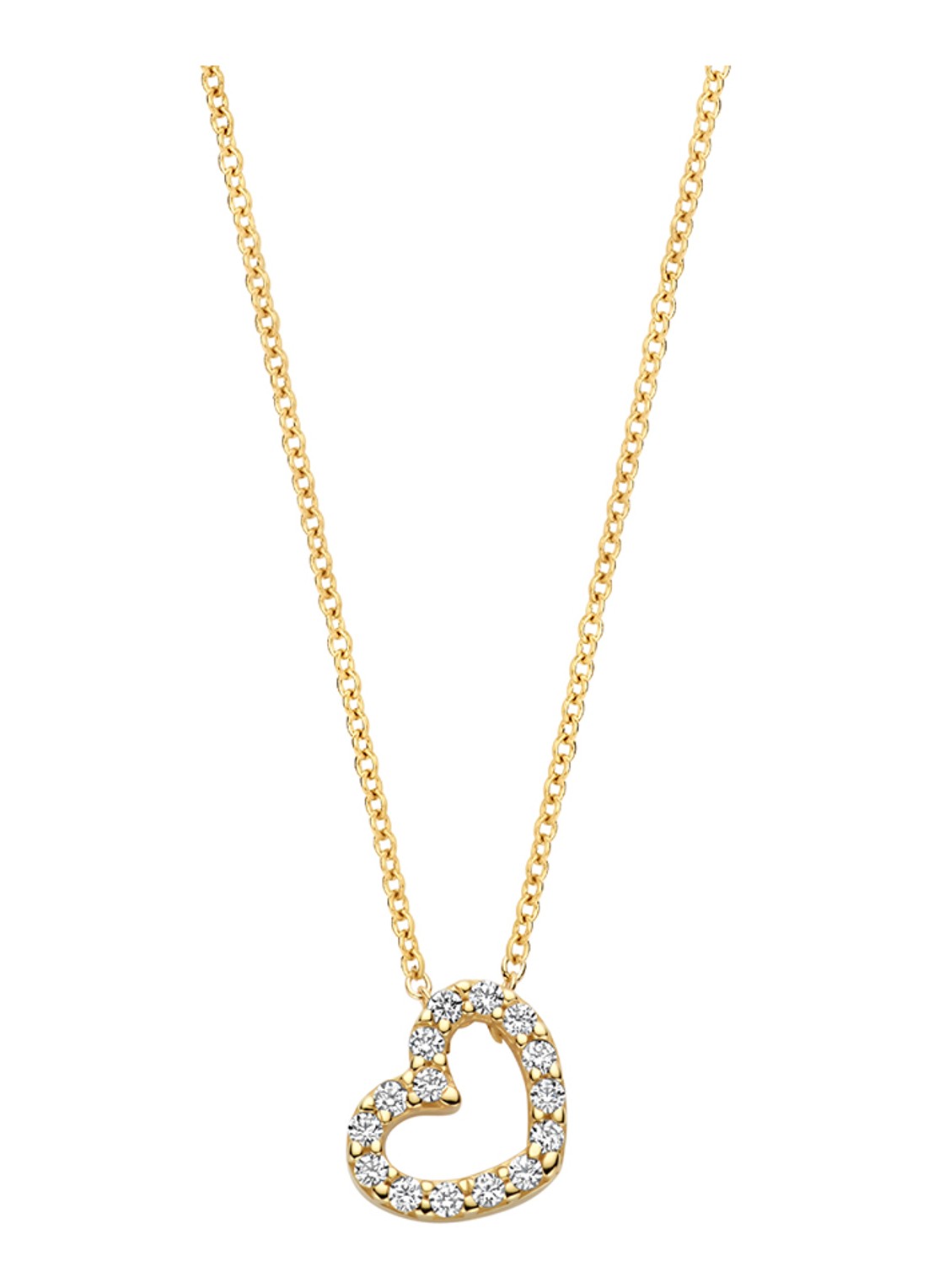 Blush Ketting van 14 karaat geelgoud 3072YZI - voorkant 3 goud