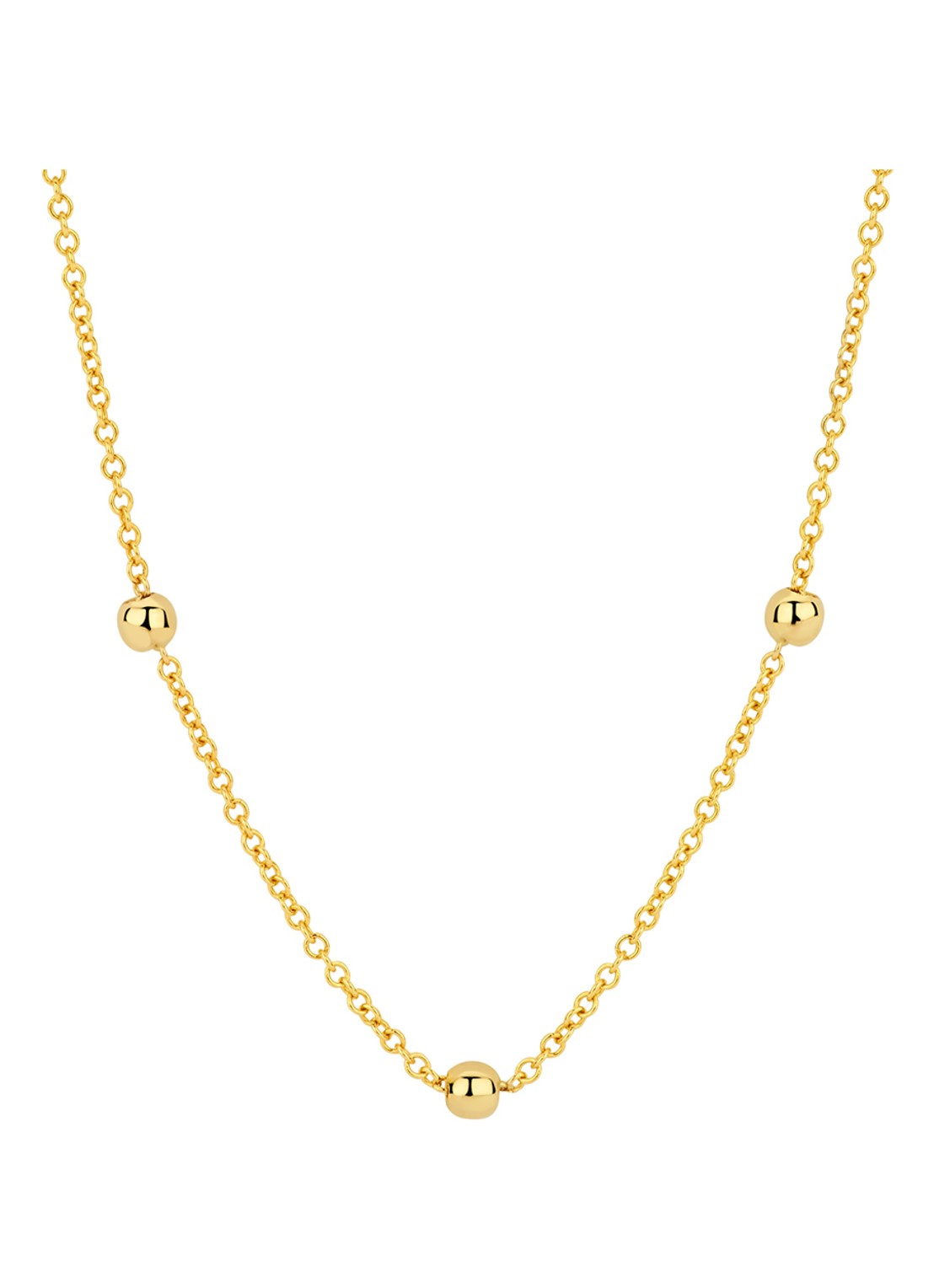 Blush Ketting van 14 karaat geelgoud 3145YGO - voorkant 2 geelgoud