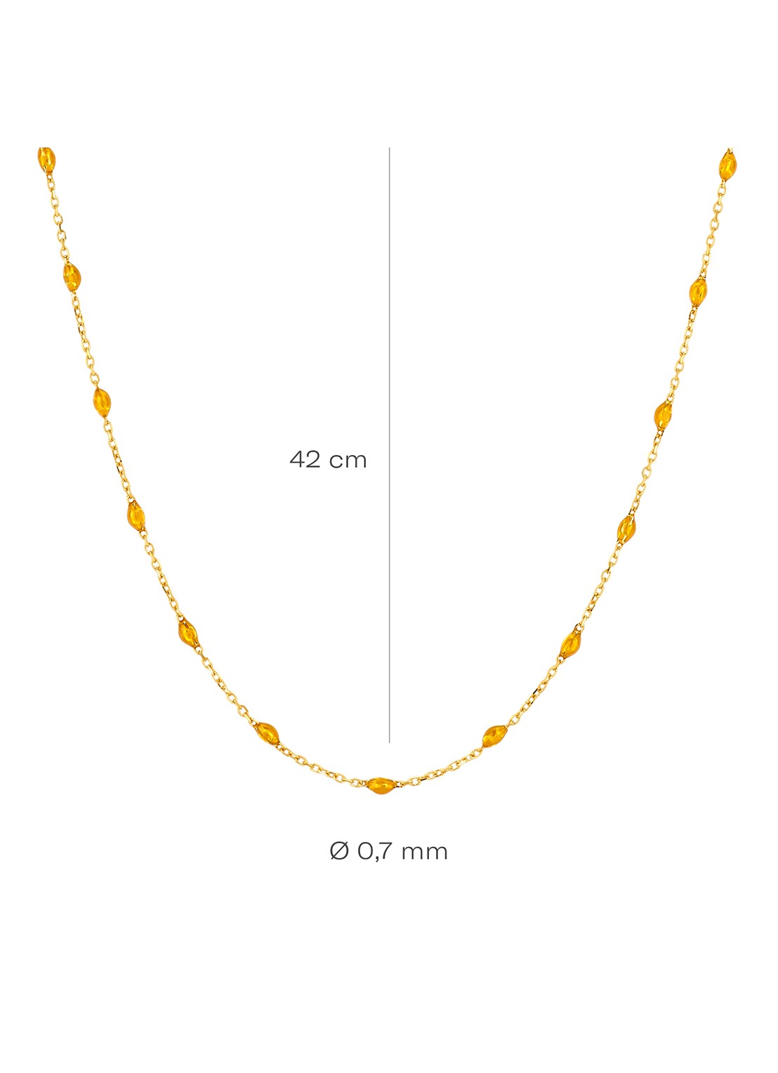Blush Ketting van 14 karaat geelgoud 3162YRC - detail 2 goud