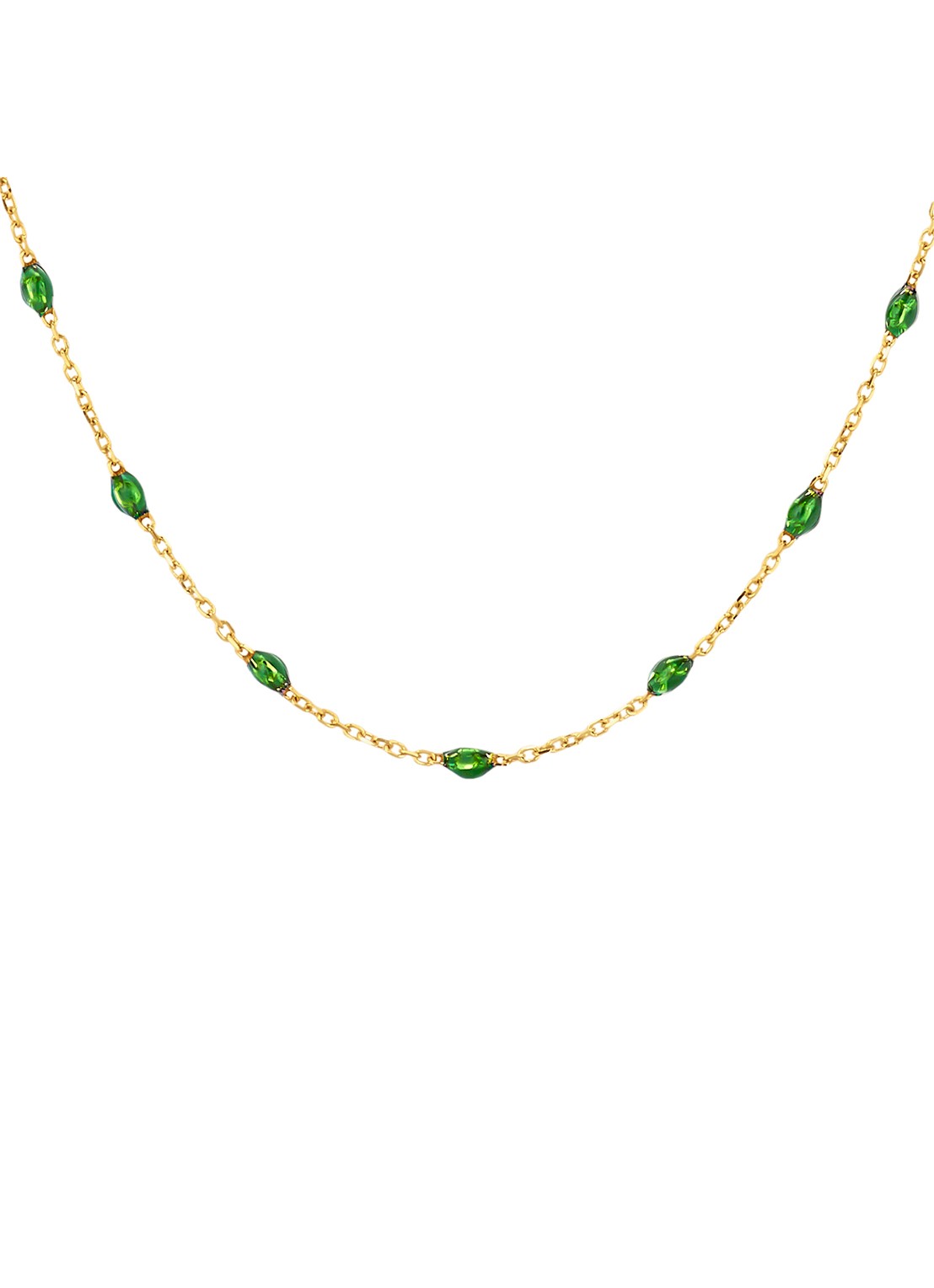 Blush Ketting van 14 karaat geelgoud 3162YRG - voorkant 3 goud