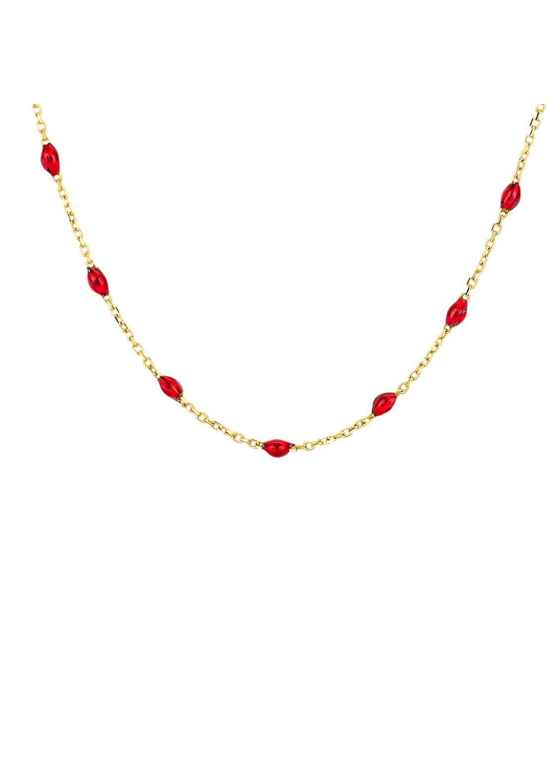 Blush Ketting van 14 karaat geelgoud 3162YRR - detail goud