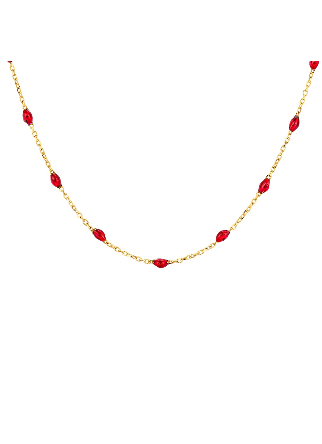 Blush Ketting van 14 karaat geelgoud 3162YRR - voorkant 3 goud