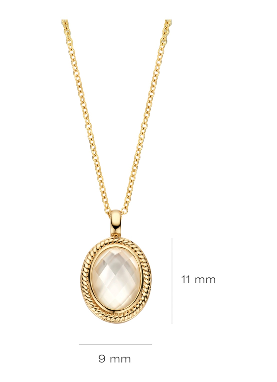 Blush Ketting van 14 karaat geelgoud 3169YMQ - detail 3 goud