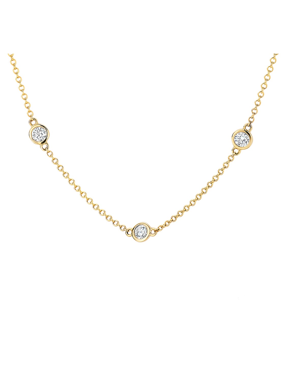 Blush Ketting van 14 karaat geelgoud 3172YZI - detail goud