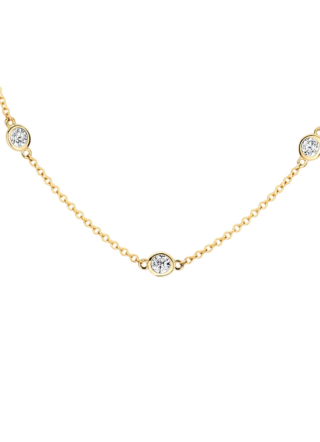 Blush Ketting van 14 karaat geelgoud 3172YZI - voorkant 3 goud
