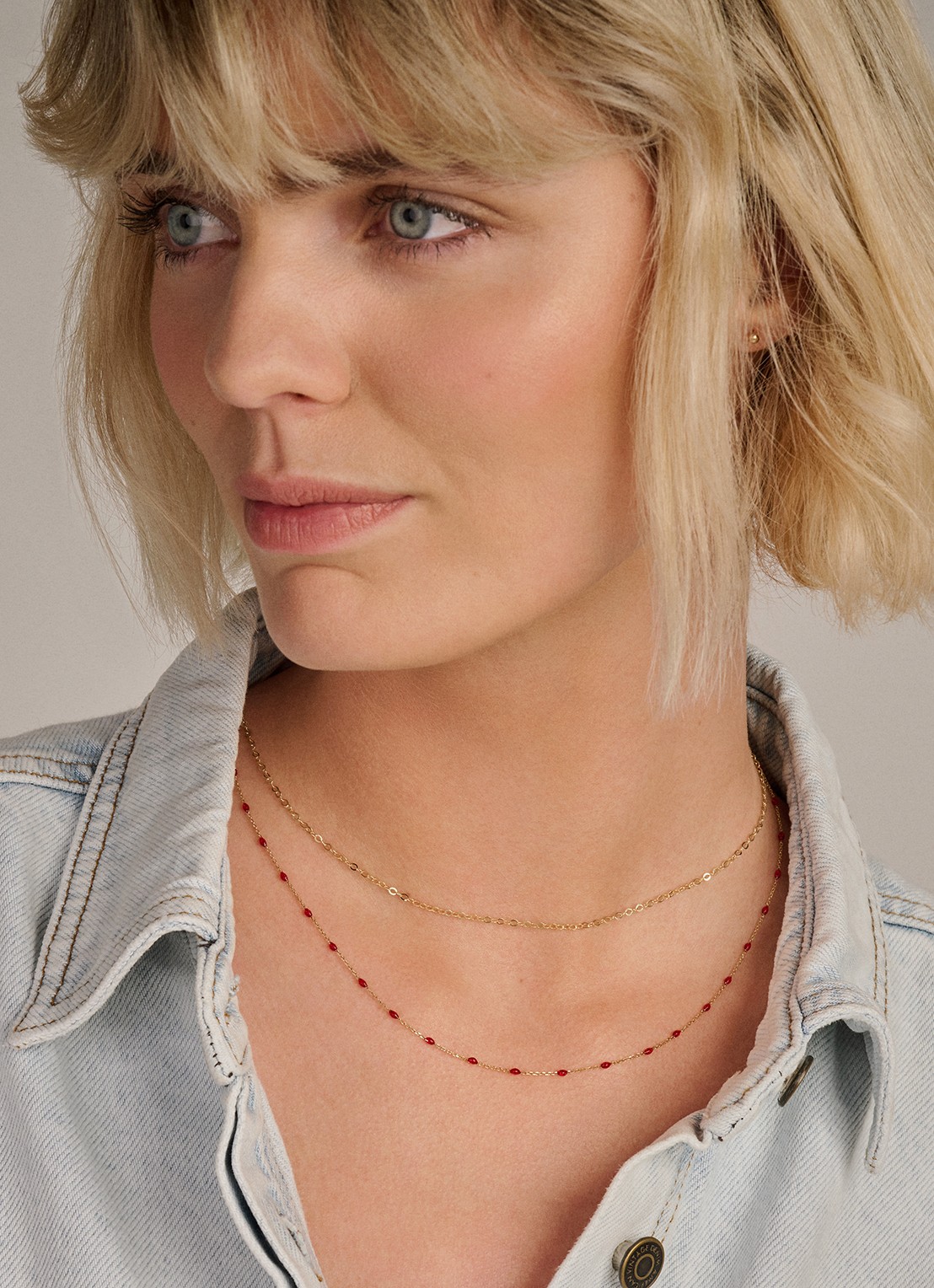 Blush Ketting van 14 karaat geelgoud 3198YGO - detail 3 goud