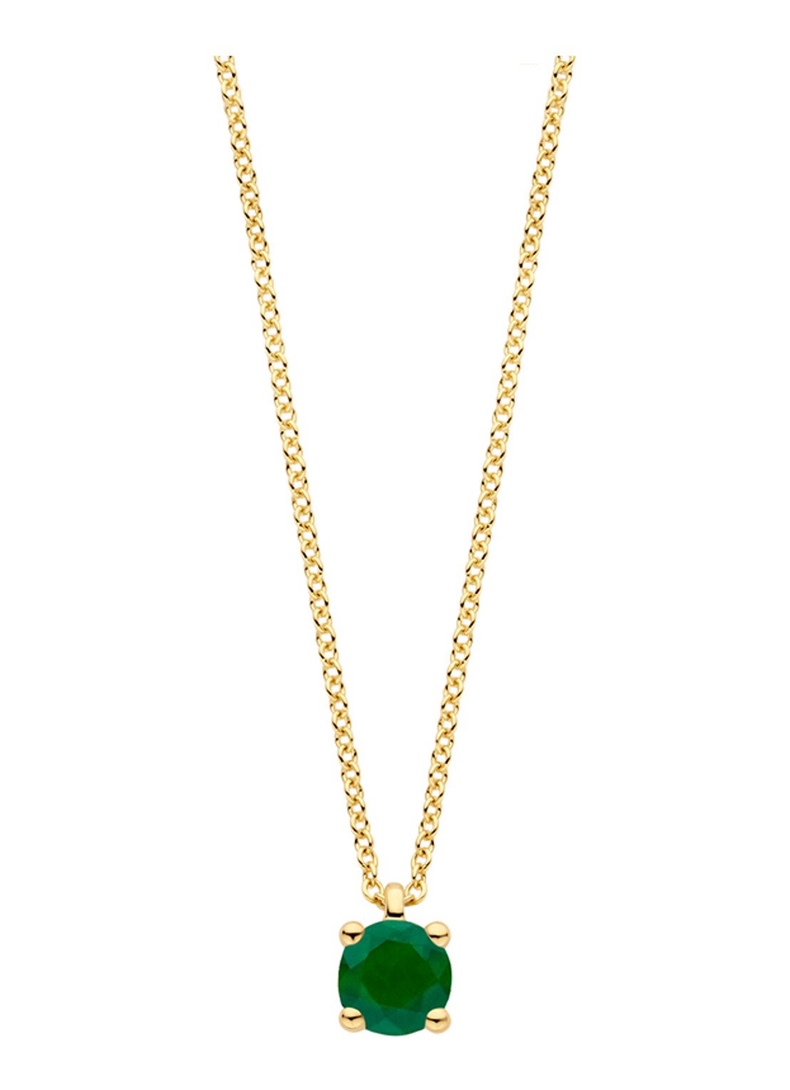 Blush Ketting van 14 karaat geelgoud 3200YEM  - voorkant geelgoud