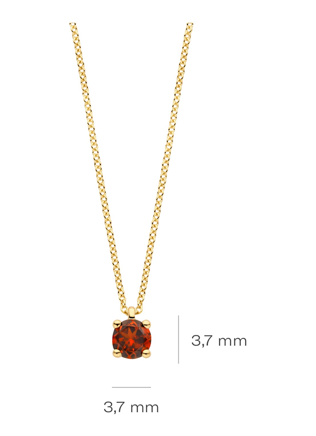 Blush Ketting van 14 karaat geelgoud 3200YGA  - detail 4 geelgoud