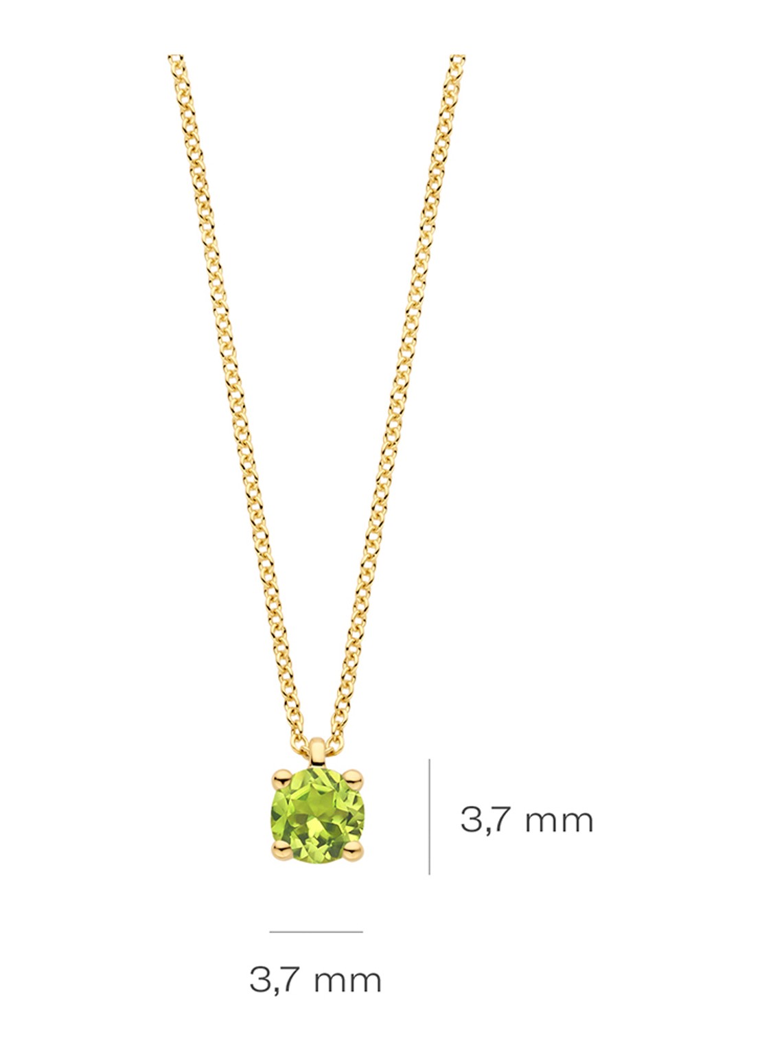 Blush Ketting van 14 karaat geelgoud 3200YGP  - detail 4 geelgoud
