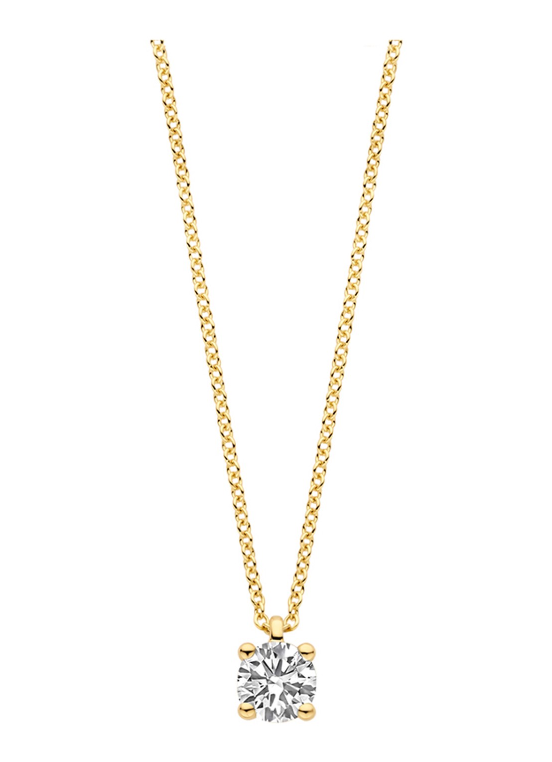 Blush Ketting van 14 karaat geelgoud 3200YLG  - voorkant geelgoud