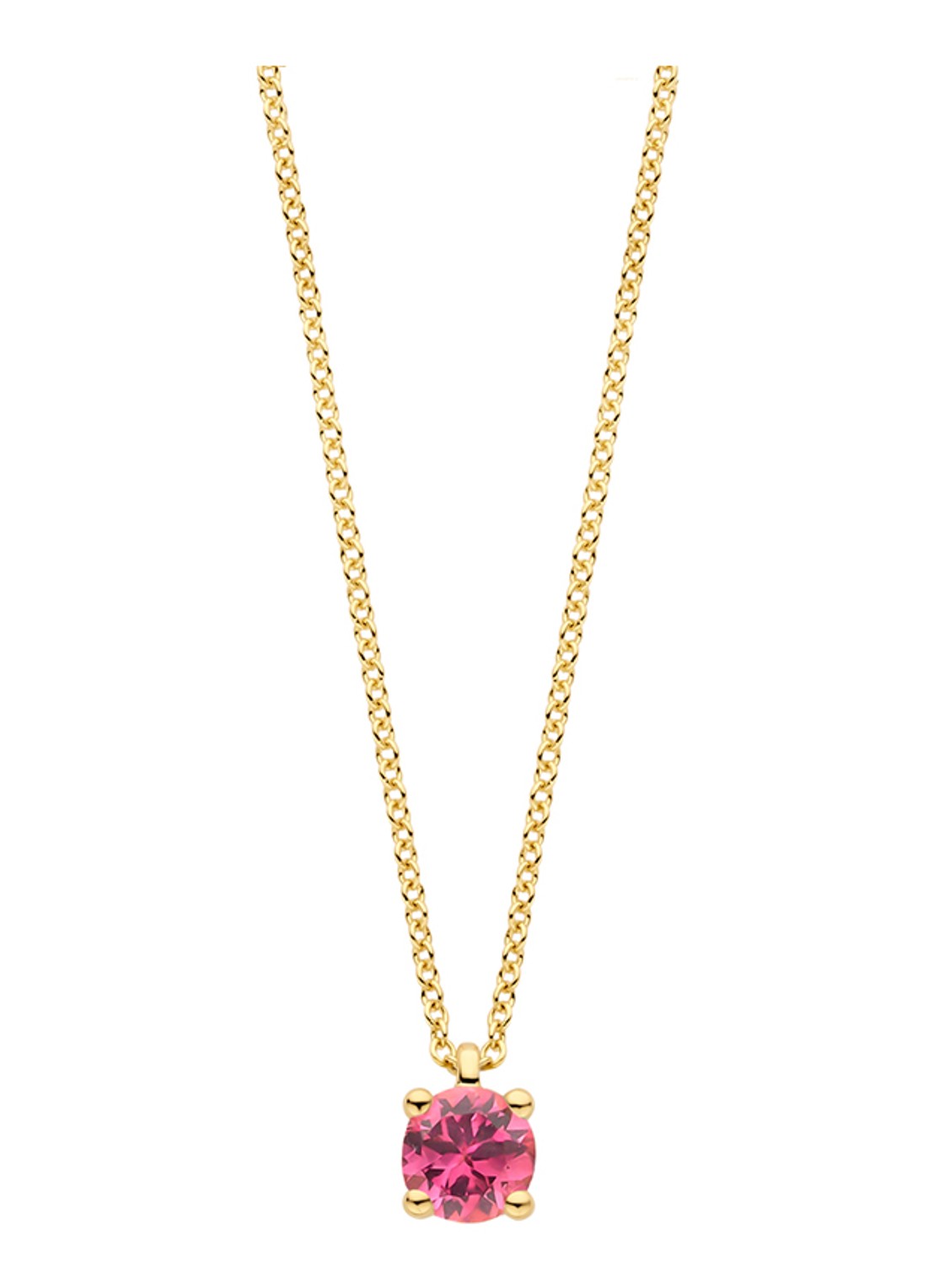 Blush Ketting van 14 karaat geelgoud 3200YPT - voorkant geelgoud