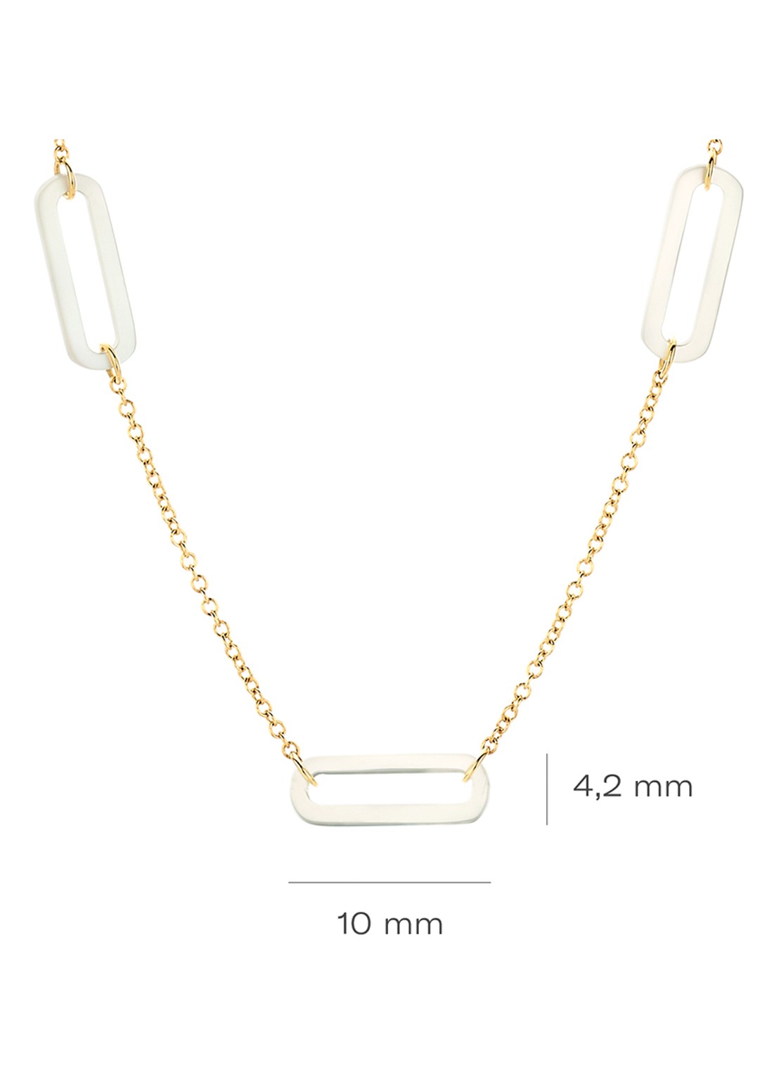 Blush Ketting van 14 karaat geelgoud 3204YMP - detail 2 geelgoud