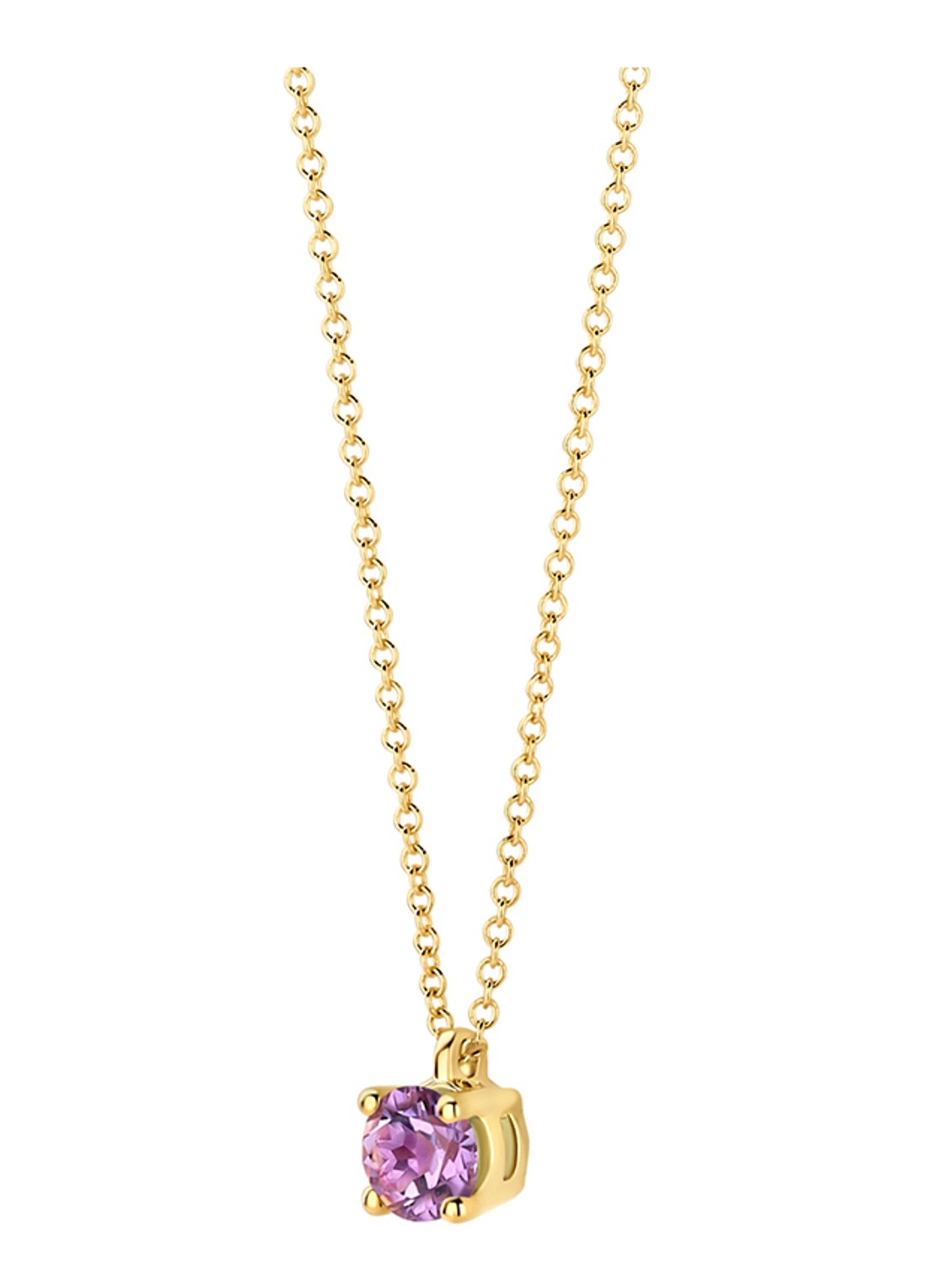 Blush Ketting van 14 karaat geelgoud met amesthist 3200YPA - detail 3 geelgoud