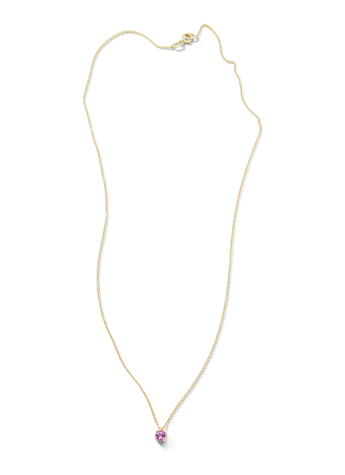 Blush Ketting van 14 karaat geelgoud met amesthist 3200YPA - detail 5 geelgoud