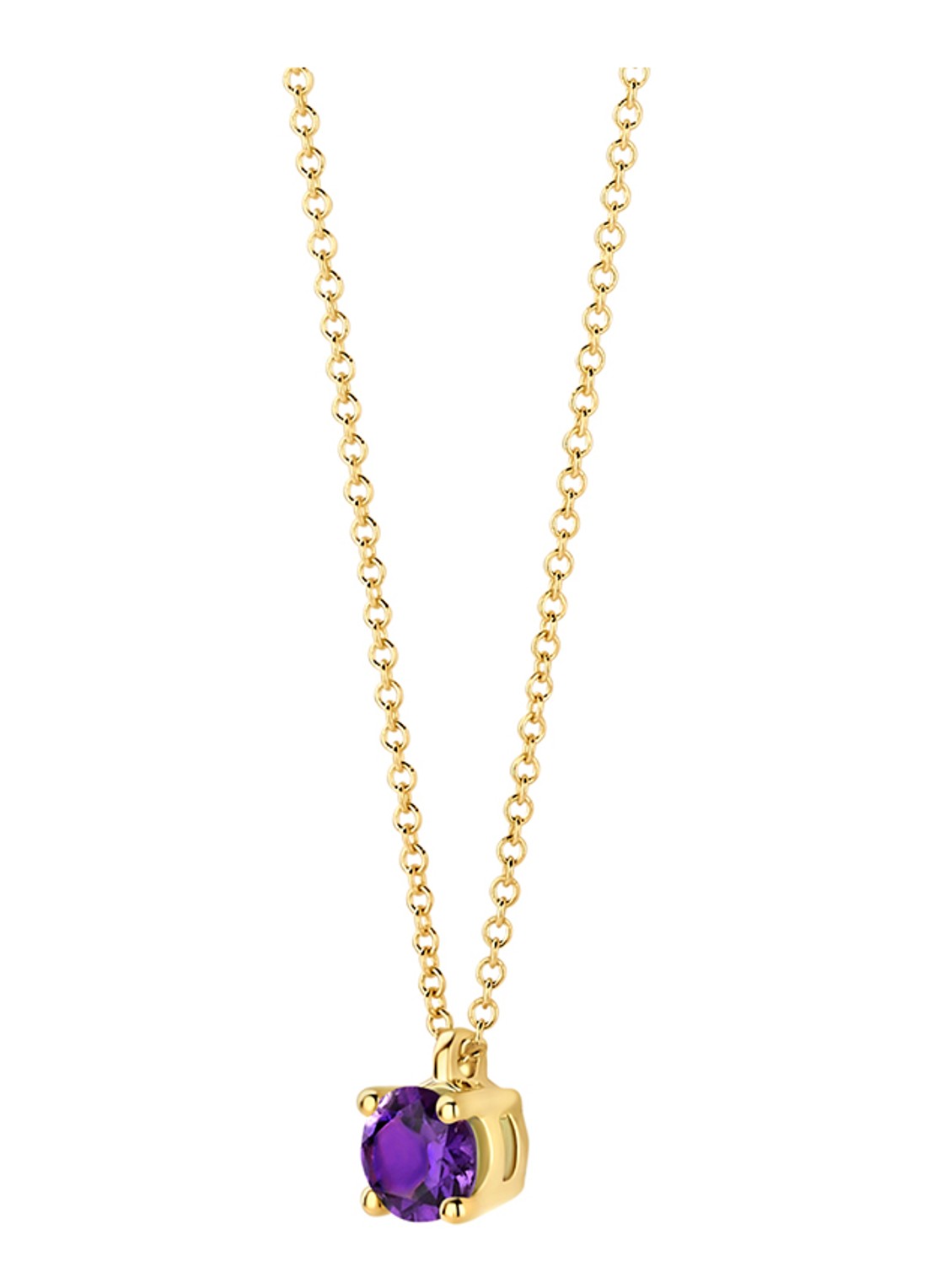 Blush Ketting van 14 karaat geelgoud met amethist 3200YAM  - detail 3 geelgoud