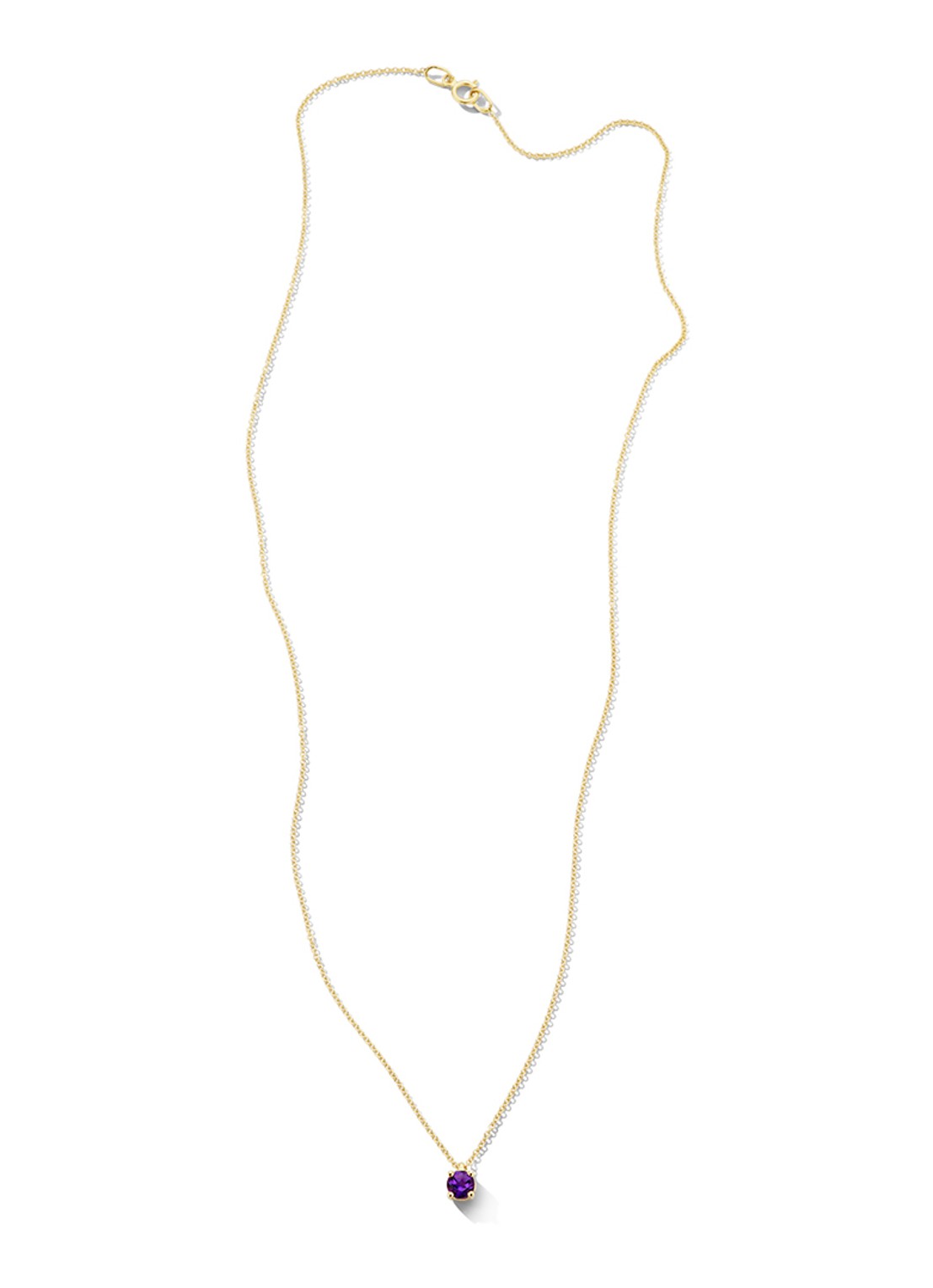 Blush Ketting van 14 karaat geelgoud met amethist 3200YAM  - detail 5 geelgoud