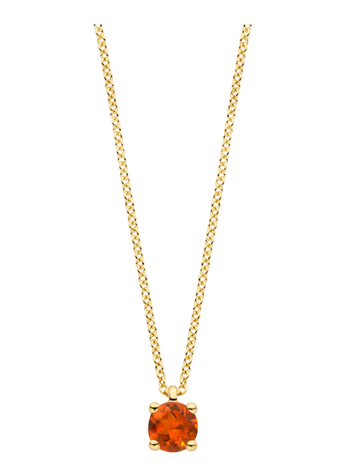 Blush Ketting van 14 karaat geelgoud met citrien 3200YCI - voorkant 4 geelgoud