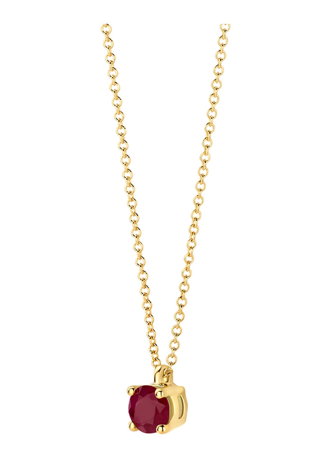 Blush Ketting van 14 karaat geelgoud met robijn 3200YRU  - detail 3 geelgoud