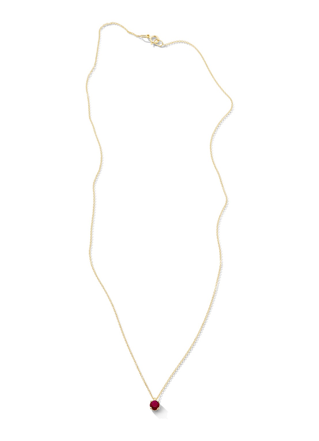 Blush Ketting van 14 karaat geelgoud met robijn 3200YRU  - detail 5 geelgoud