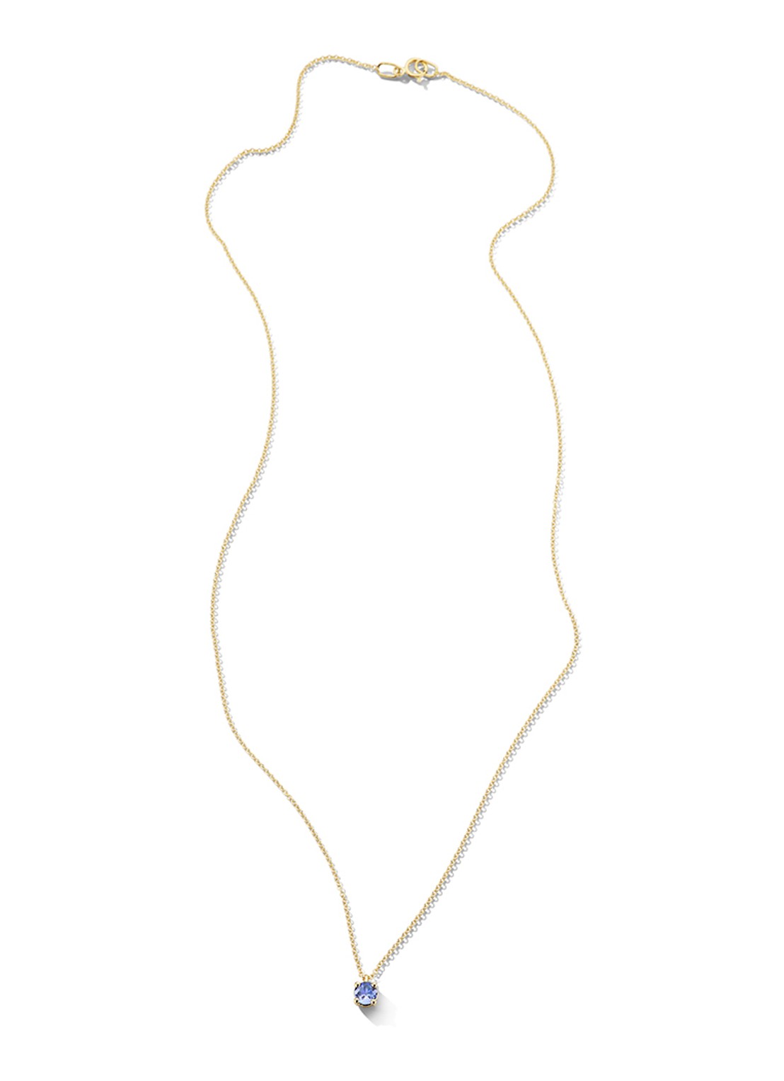 Blush Ketting van 14 karaat geelgoud met tanzaniet 3200YTZ - detail 3 geelgoud