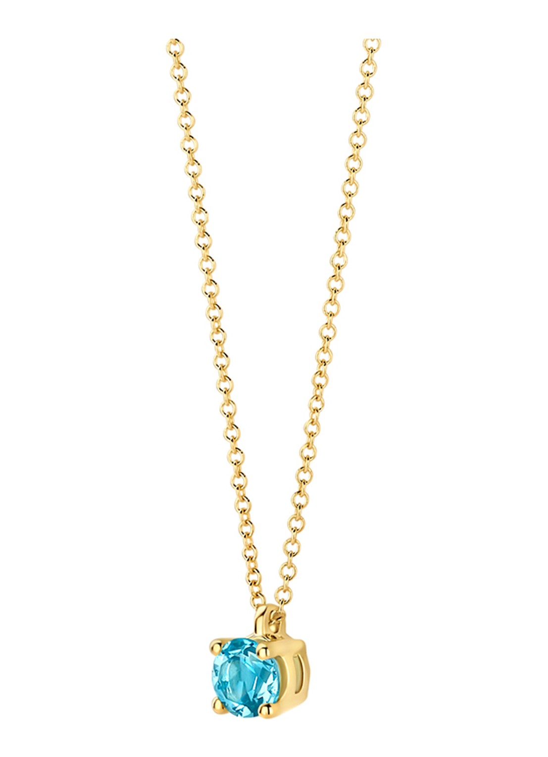 Blush Ketting van 14 karaat geelgoud met topaas 3200YBT - detail geelgoud