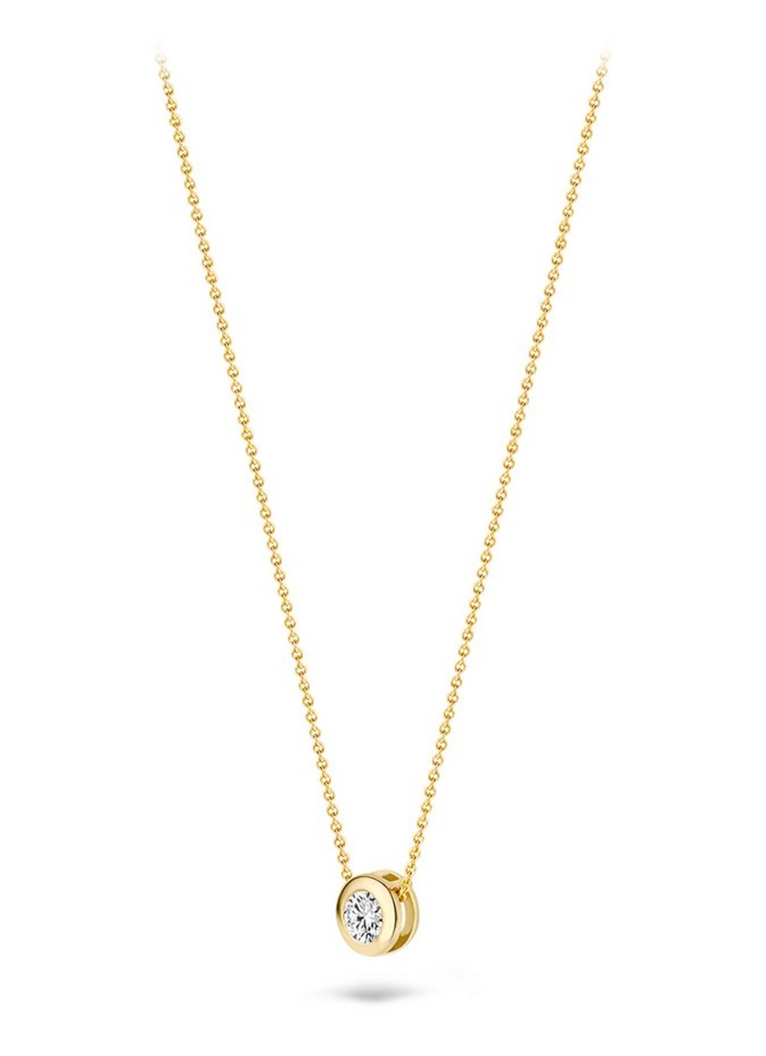 Blush Ketting van 14 karaat geelgoud met zirkonia 3052YZI - detail geelgoud