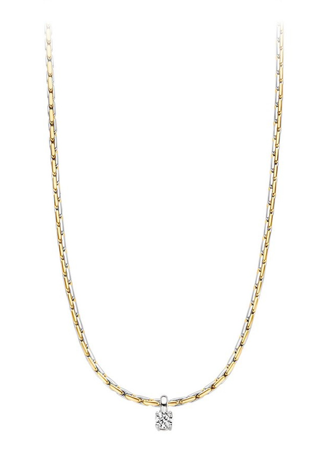 Blush Ketting van 14 karaat geelgoud met zirkonia 3053BZI - voorkant goud