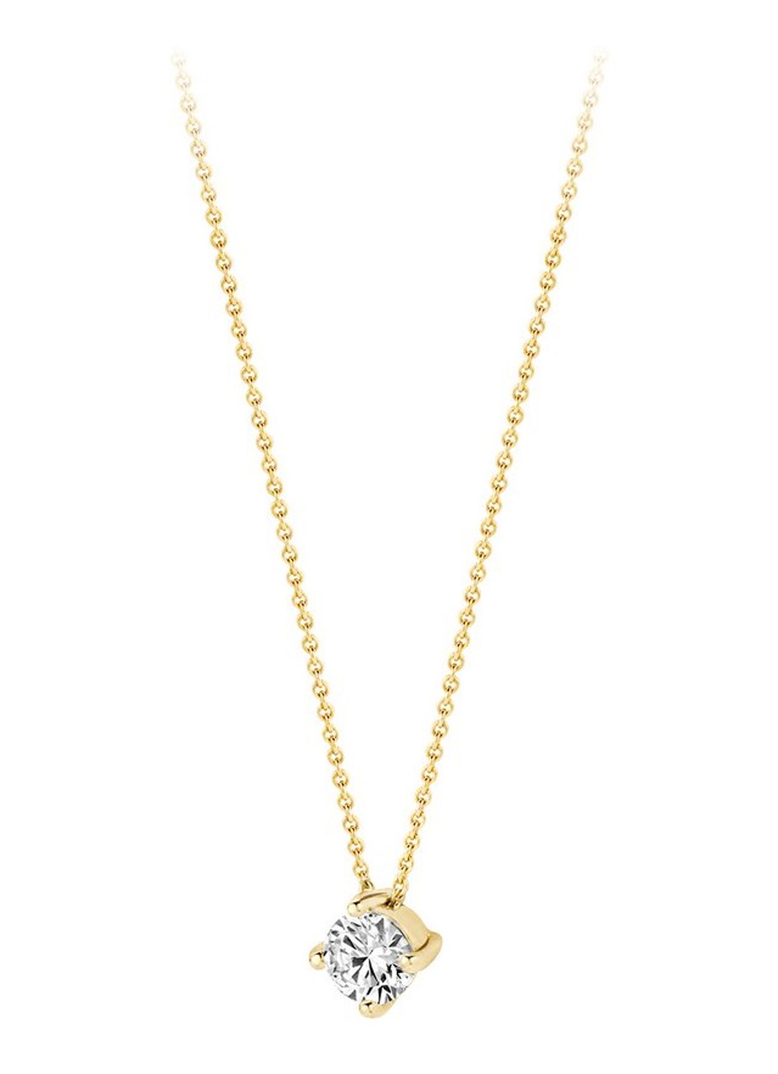 Blush Ketting van 14 karaat geelgoud met zirkonia 3057YZI - voorkant 4 geelgoud