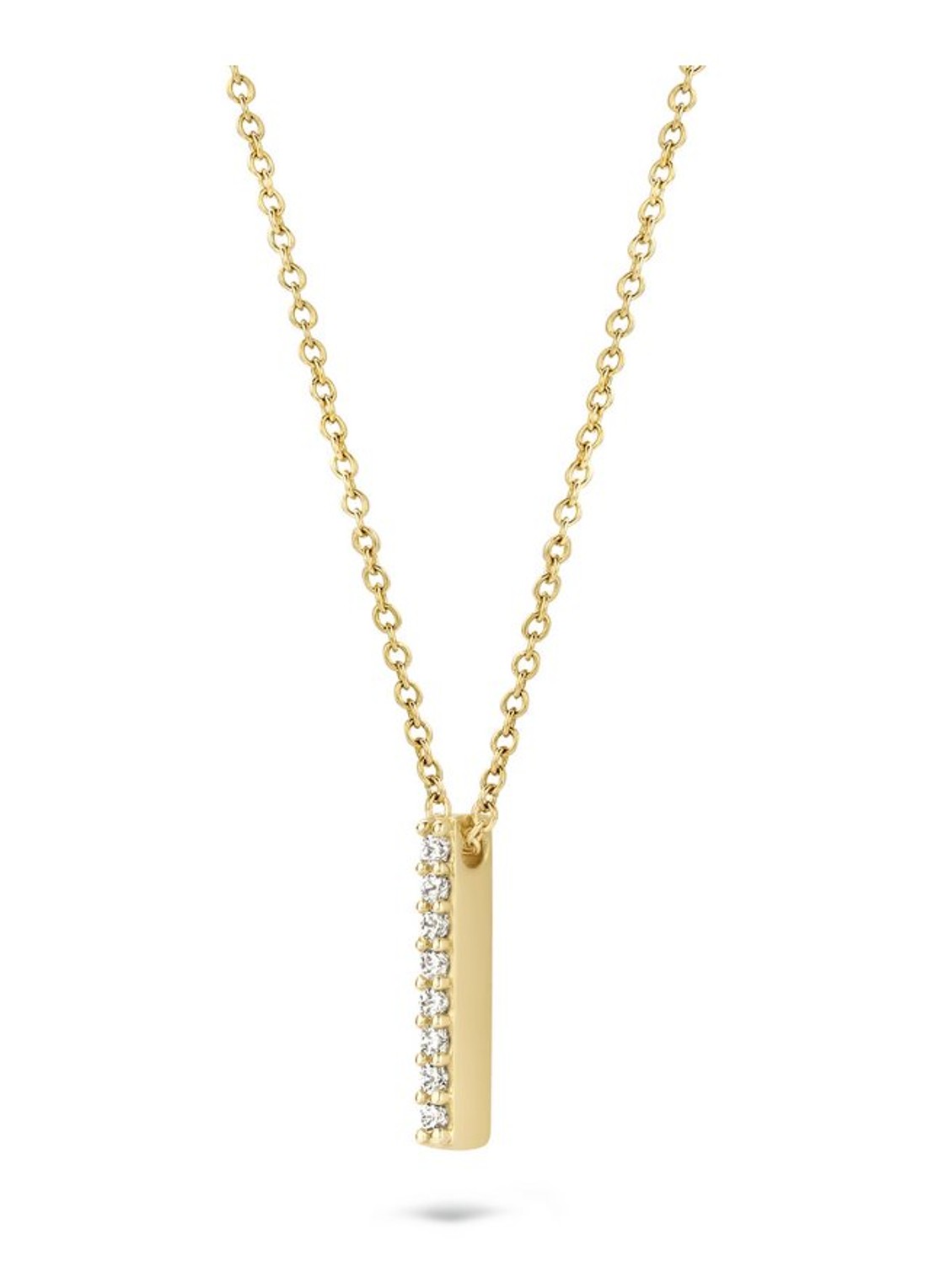 Blush Ketting van 14 karaat geelgoud met zirkonia 3062YGO - detail geelgoud