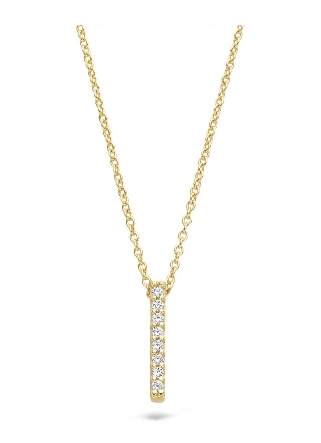 Blush Ketting van 14 karaat geelgoud met zirkonia 3062YGO - voorkant 2 geelgoud