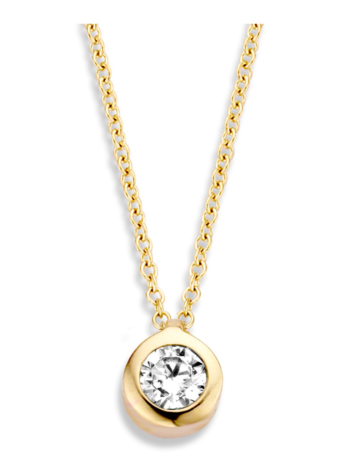 Blush Ketting van 14 karaat geelgoud met zirkonia 3067YZI - detail 3 geelgoud