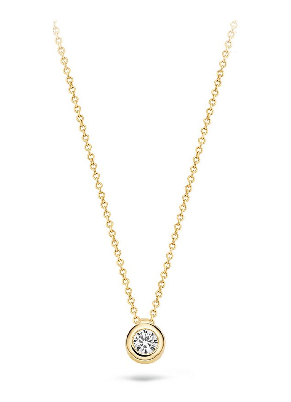 Blush Ketting van 14 karaat geelgoud met zirkonia 3067YZI - voorkant geelgoud