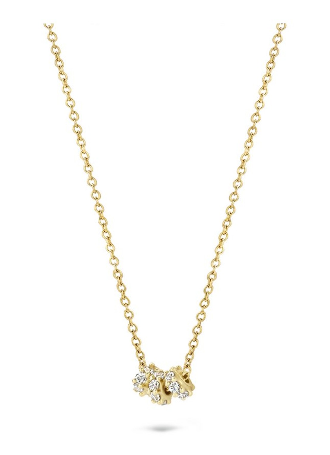 Blush Ketting van 14 karaat geelgoud met zirkonia 3136YZI - voorkant 2 geelgoud