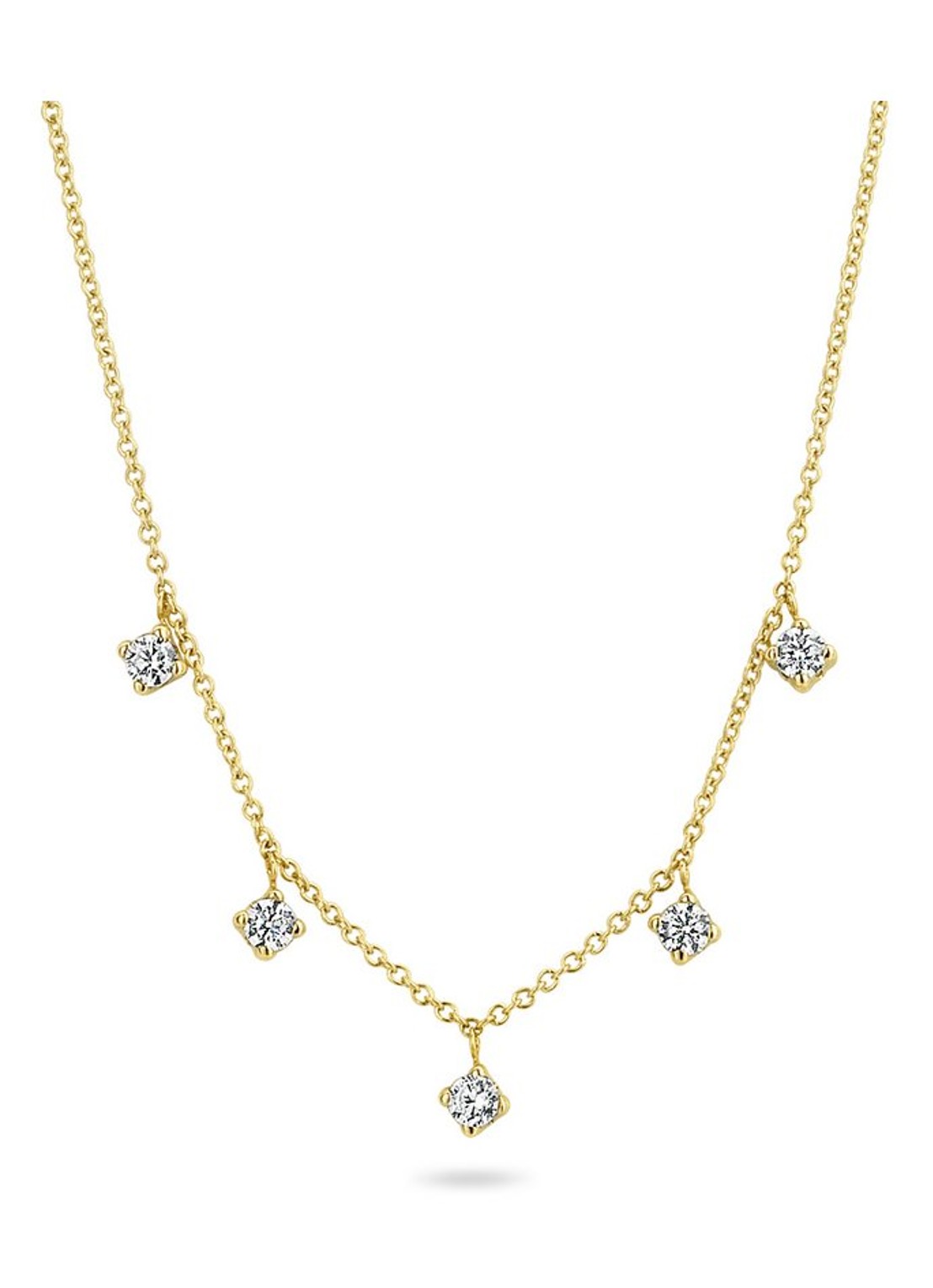 Blush Ketting van 14 karaat geelgoud met zirkonia 3157YGO - voorkant geelgoud