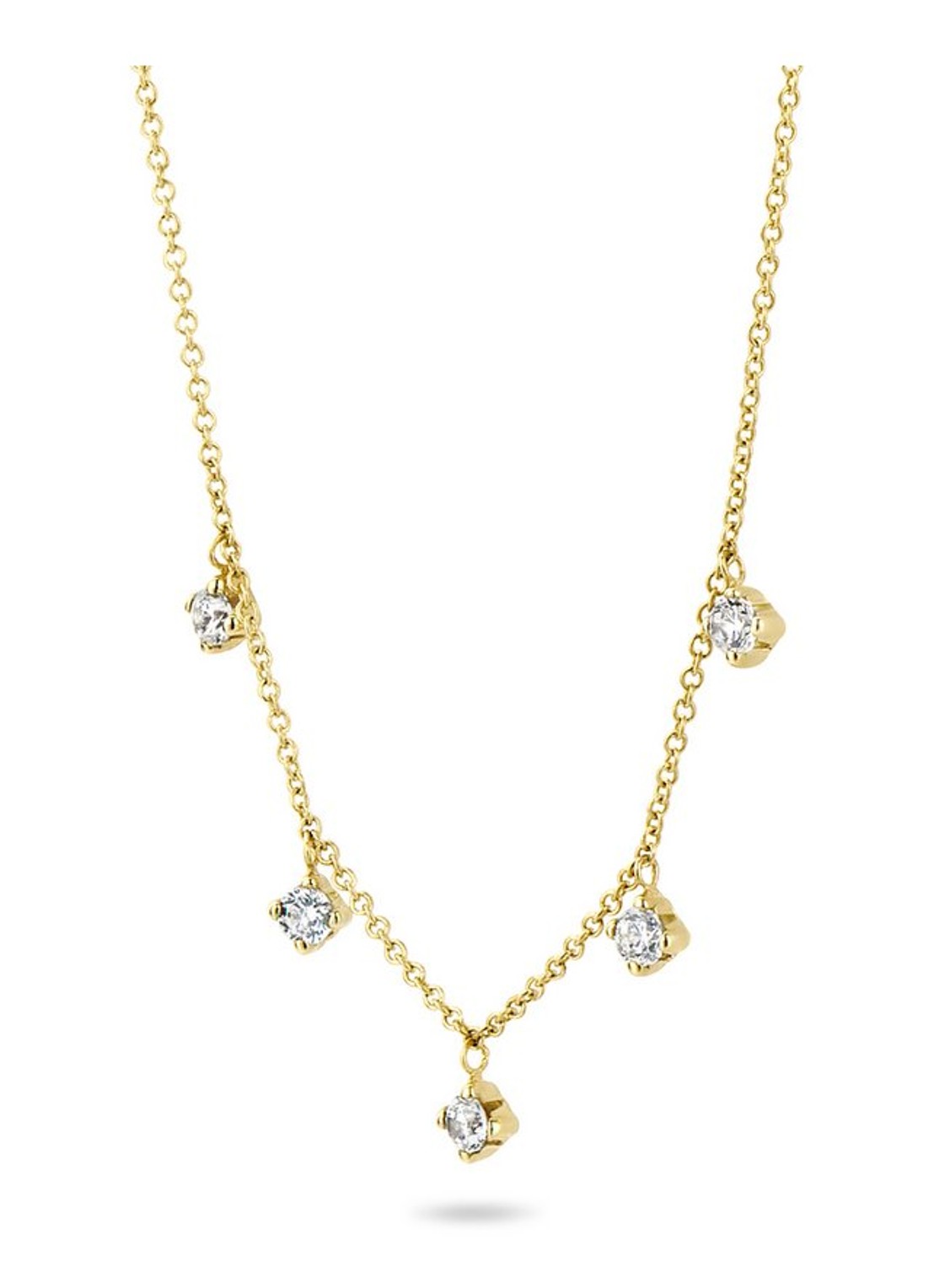 Blush Ketting van 14 karaat geelgoud met zirkonia 3157YGO - voorkant 2 geelgoud