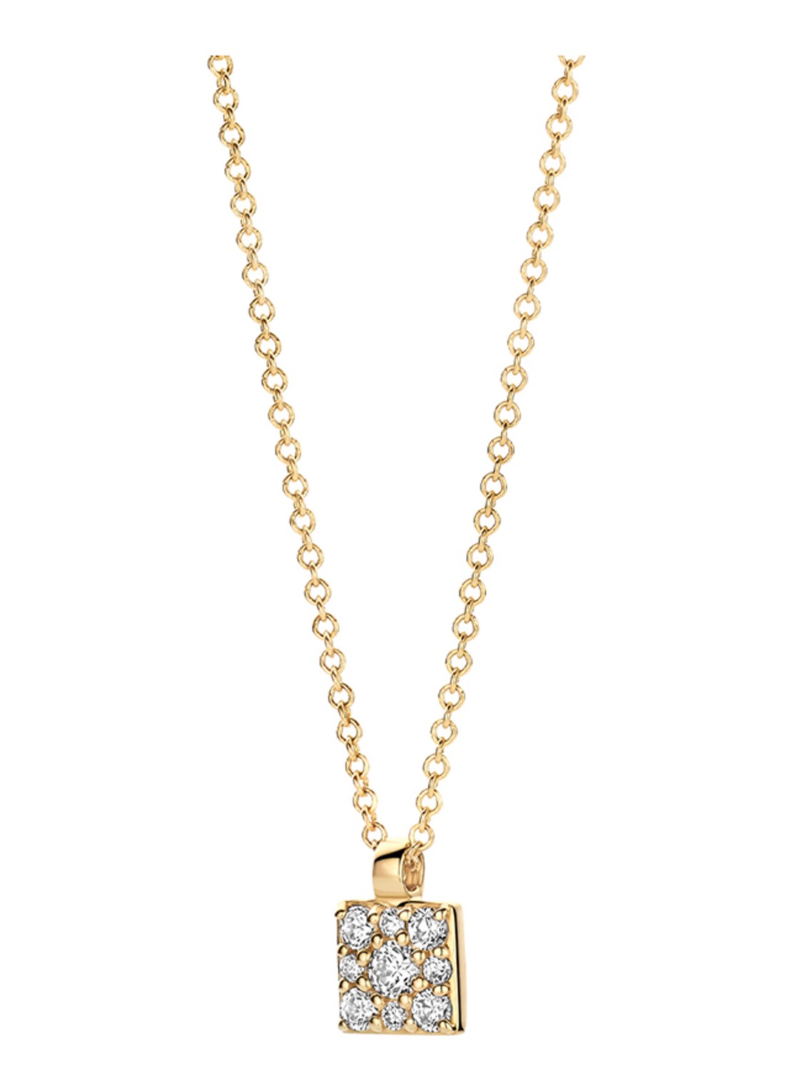 Blush Ketting van 14 karaat geelgoud met zirkonia 3205YZI - detail 3 geelgoud