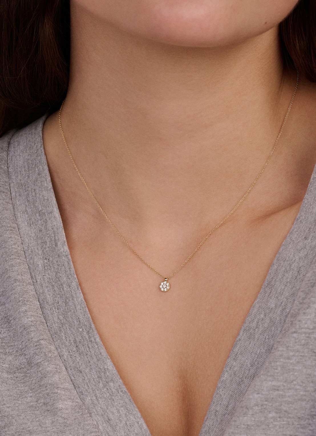 Blush Ketting van 14 karaat geelgoud met zirkonia 3206YZI  - voorkant 2 geelgoud