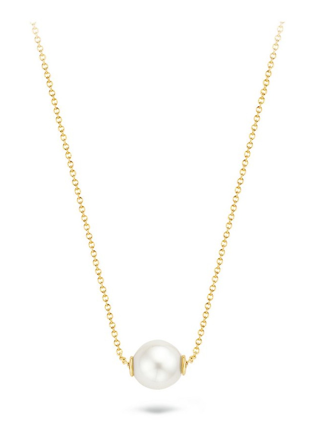 Blush Ketting van 14 karaat geelgoud met zoetwaterparel 3076YPW - voorkant geelgoud