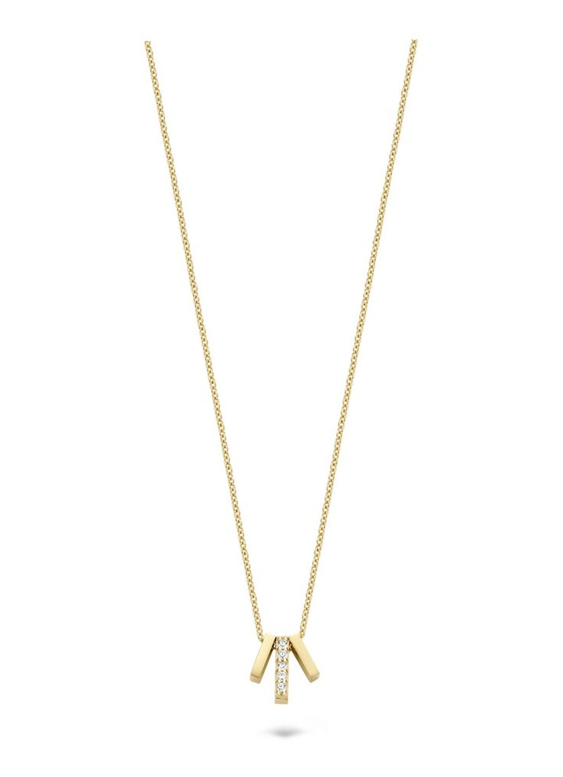 Blush Ketting van 14 karaat geelgoud - voorkant geelgoud