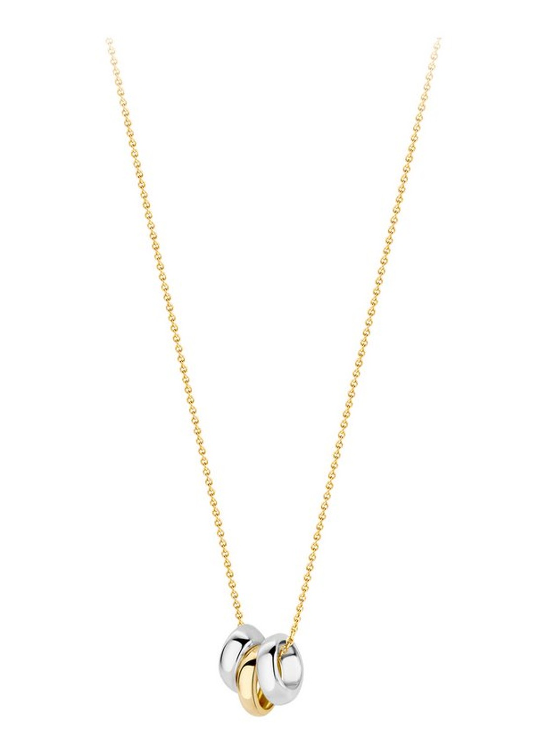 Blush Ketting van 14 karaat wit- en geelgoud 3055BGO - detail goud