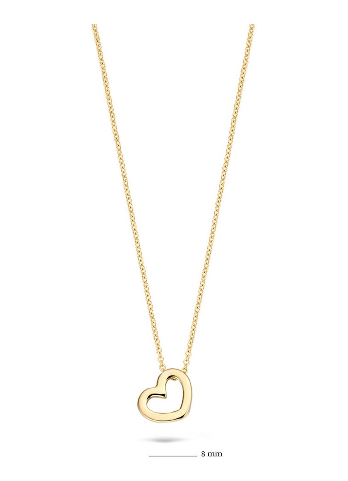 Blush Ketting van 14K goud met hanger 3081YGO - detail goud