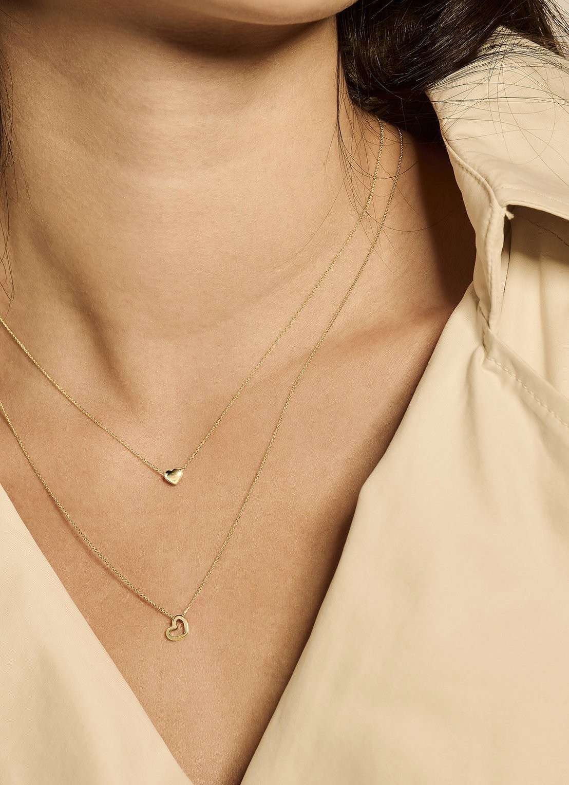Blush Ketting van 14K goud met hanger 3081YGO - voorkant 4 goud