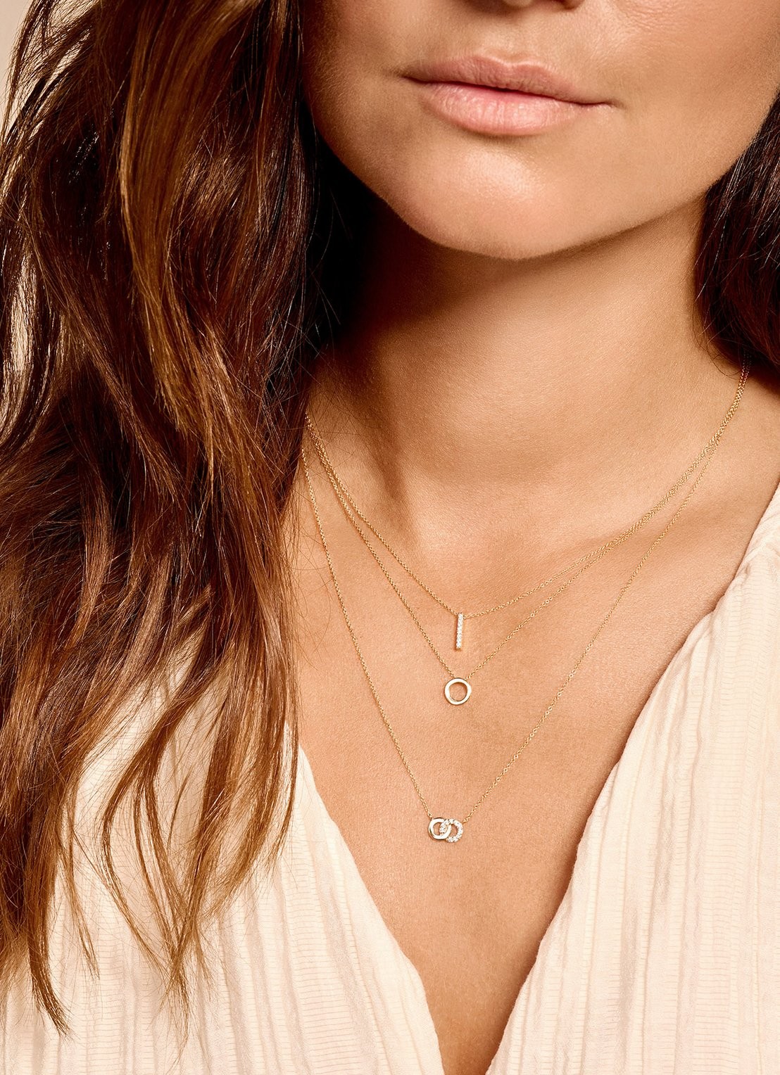 Blush Ketting van 14K goud met hanger 3083YGO - detail 2 goud