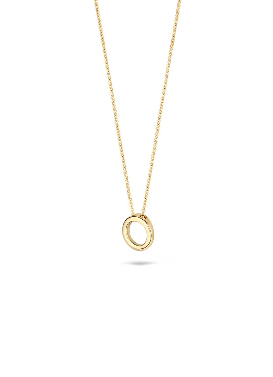 Blush Ketting van 14K goud met hanger 3083YGO - voorkant 4 goud