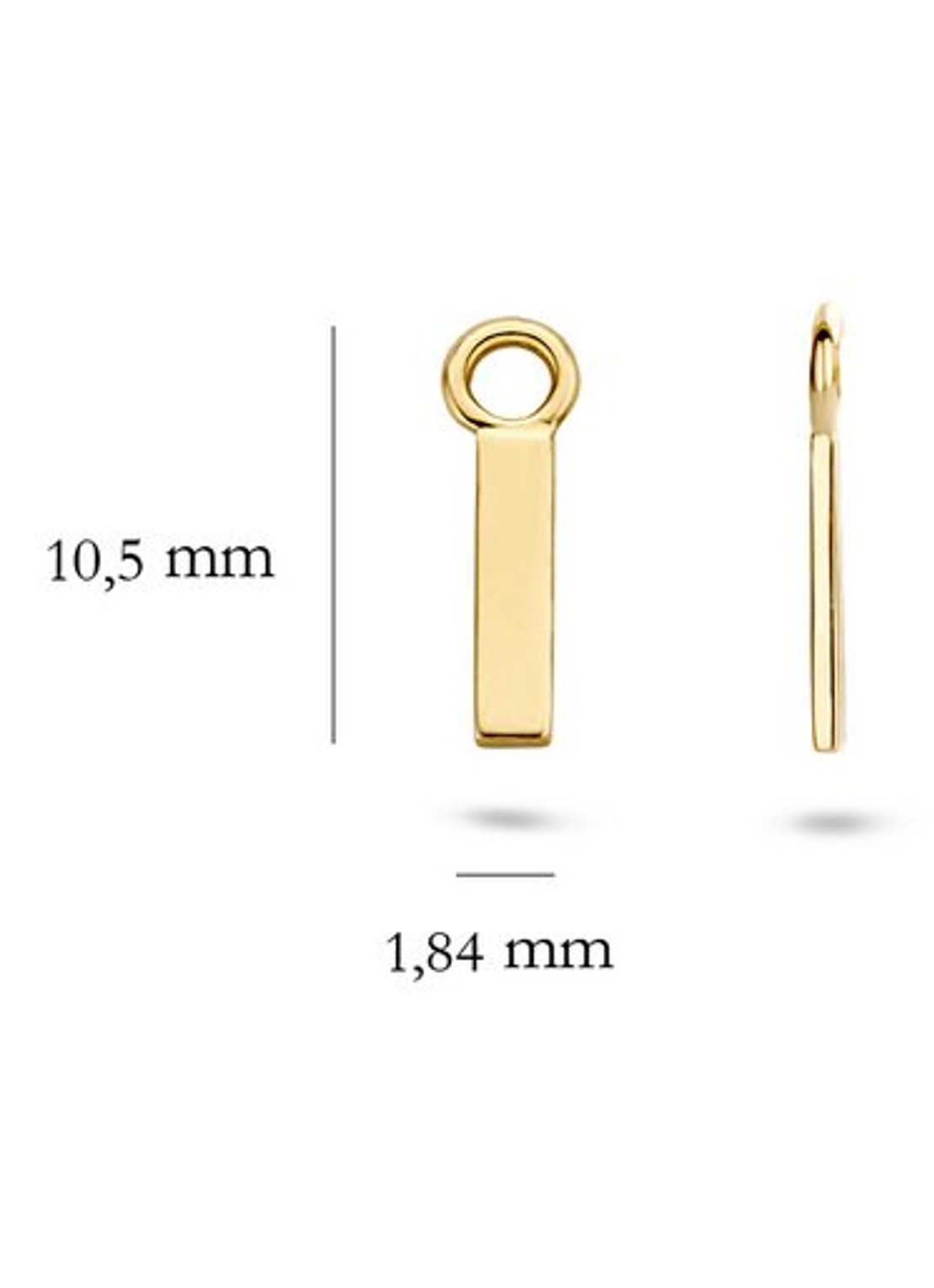 Blush Oorbedels van 14 karaat geelgoud 9056YGO - detail 4 geelgoud